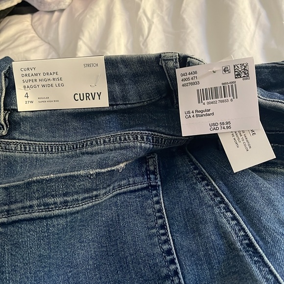 American Eagle CURVY wide leg Jean NWT - Picture 5 of 5